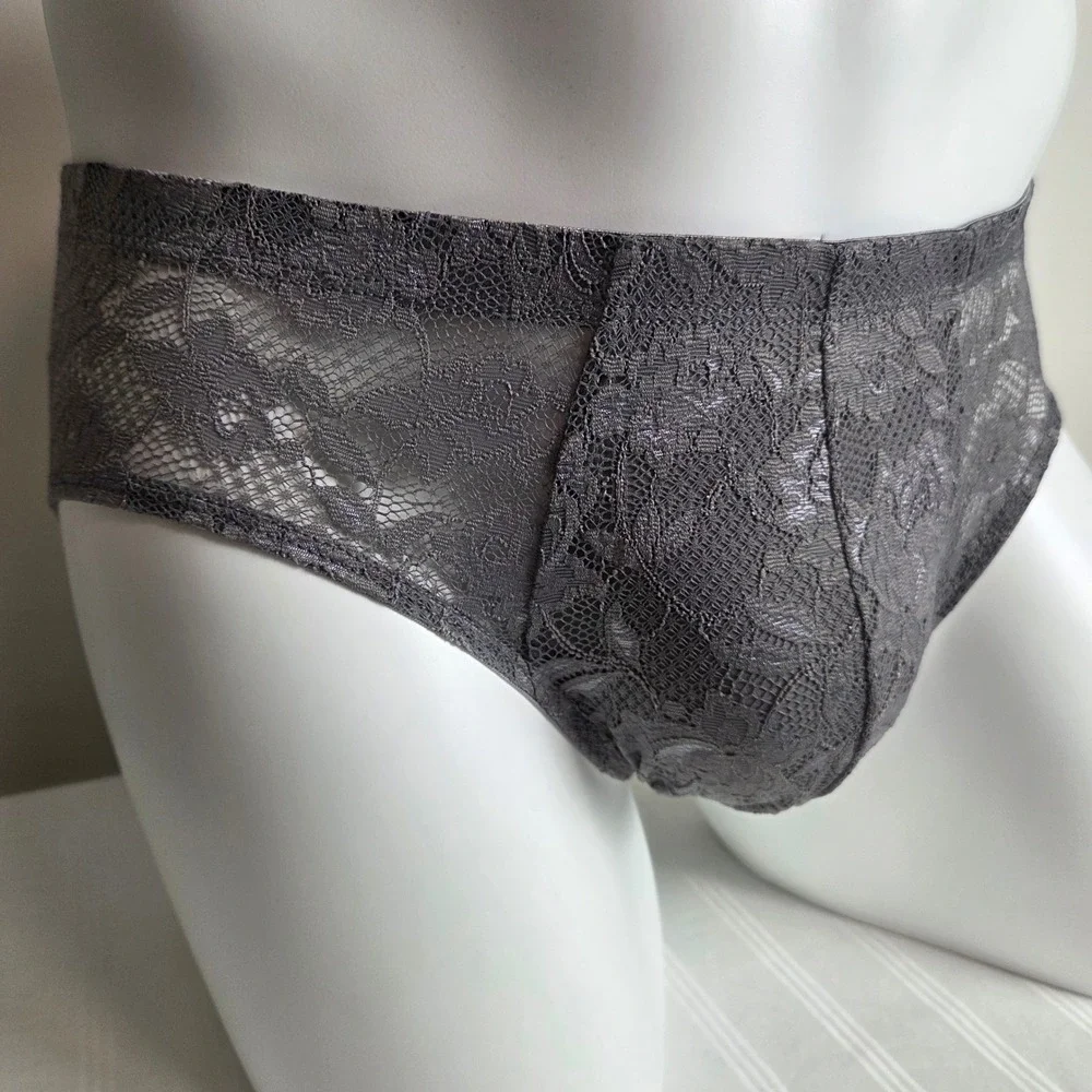 Cosabella Men's Luxury Italian Comfort Lace Micro Brief Soft Pouch Underwear